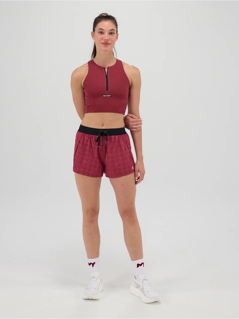 NWT! BANDIT WOMEN'S VENTO™ 3" SPLIT SHORT - BERRY - Picture 4 of 7